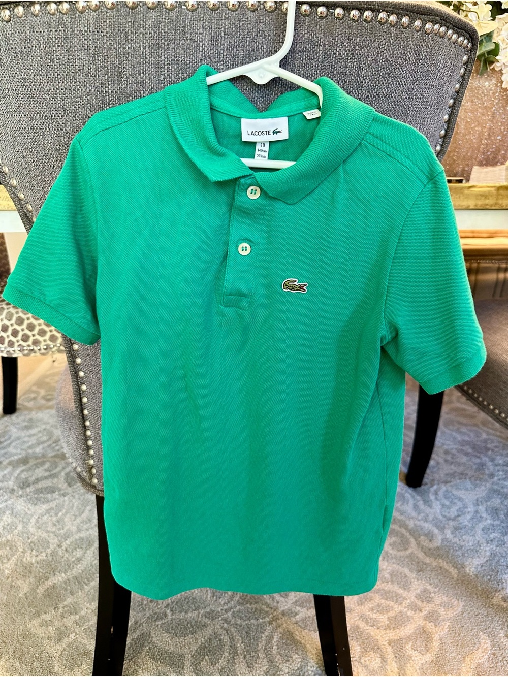 Lot of 3 Lacoste Kids' Piqué Polo Shirts Size 10